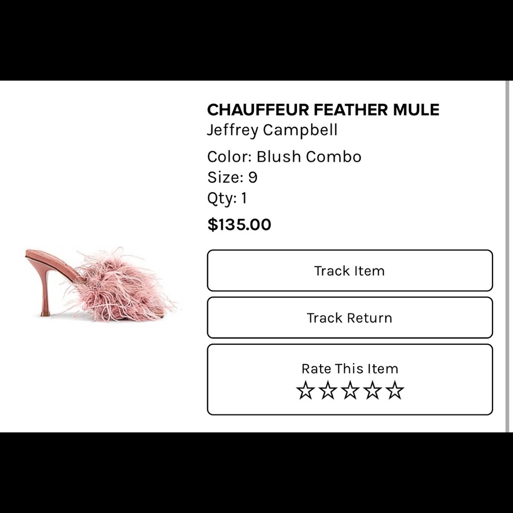 Jeffrey Campbell Feather Mule